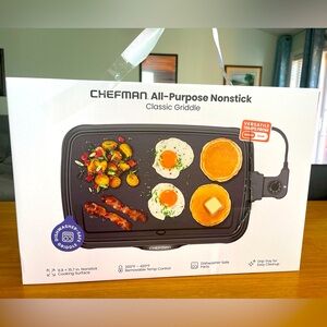 Brand New Chefman All Purpose Nonstick Classic Griddle